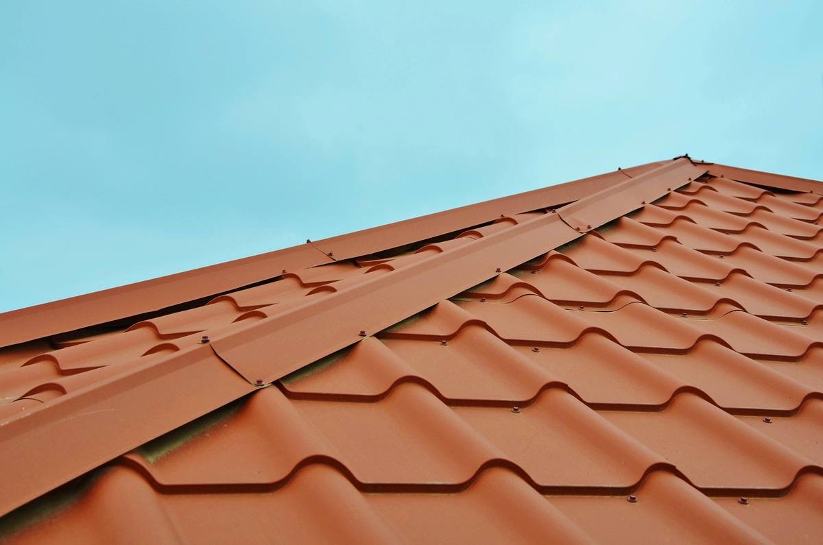 New terracotta tiled roof